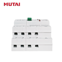 MUTAI 110V 220V 230V 400V Commutateur Automatique de Transfert PV 60A 63A 63 Ampères 2P 4P 50Hz 60Hz Rail DIN ATS pour Énergie Solaire