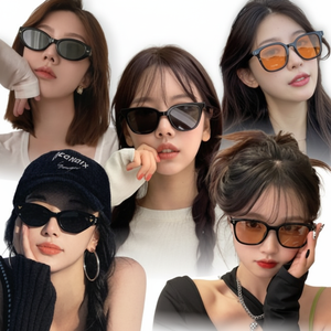 Occhiali da sole alla moda Unisex a forma di V con 6 tipi di tinte - Product Image 1