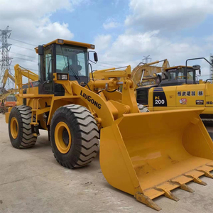 Minicargadora frontal diésel amarilla para cargadora de ruedas, equipo de construcción, capacidad de cazo de 5.6m, motor de 160KW, alta eficiencia - Product Image 1