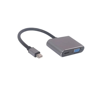 Adaptateur <span class=keywords><strong>Displayport</strong></span> DP vers HD MI + <span class=keywords><strong>VGA</strong></span> 4 k mâle vers femelle câble convertisseur fil de bureau moniteur d'ordinateur portable projecteur HDTV - Product Image 3