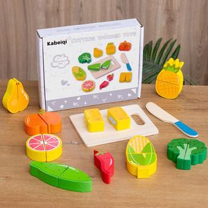 Exquisitos Juguetes de Madera con Velcro para Cortar Alimentos Realistas, Bloques de Frutas y Verduras para Niños Pequeños, Niños y Niñas, Aprendizaje Temprano - Product Image 5