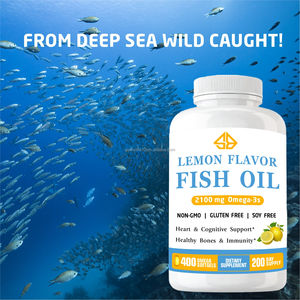Aceite de Pescado Omega-3 Extra Fuerte OEM (2100mg EPA/DHA)  Apoyo para la Salud Cardiovascular y Cerebral 400 Cápsulas Blandas Naturales para Adultos - Product Image 3