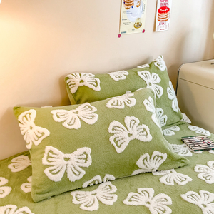 Winter Warm Tufted <strong>Teddy</strong> Flannel <strong>Fitted</strong> <strong>Sheet</strong> Soft Fluffy Milk Velvet Mattress Cover Anti-slip Bed <strong>Sheet</strong> for Home Bedding - Product Image 2
