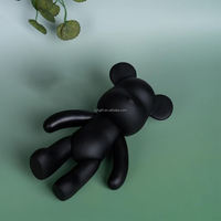 Populaire fluide dégoulinant ours Sculpture à la main ours noirs Figure économie Pot peinture dessin animé ours Statue