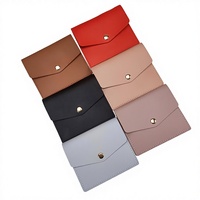 Dompet PVC Unisex dengan Kancing Penutup Desain Minimalis Kasual Ringan & Tahan Aus untuk Penggunaan Sehari-hari