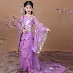 Nuovo Costume Tradizionale Cinese Antico per Bambini, Abito Hanfu per Danza Popolare e <span class=keywords><strong>Opera</strong></span>, Vestito da Principessa per Cosplay - Product Image 4