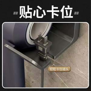 ที่วางไดร์เป่าผมในห้องน้ำ แบบไม่ต้องเจาะผนัง ที่แขวนไดร์เป่าผมไฟฟ้าอเนกประสงค์ติดผนัง - Product Image 5