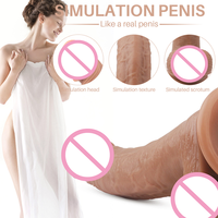 Consolador con Control remoto para mujeres y hombres, Consolador de silicona líquida, supersuave y realista