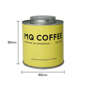 กระป๋องบรรจุชากระป๋องขนาด12ออนซ์กระป๋องใส่กาแฟกระป๋องบรรจุอาหารปลอดภัยฝาปิดสองชั้นสีเงิน - Product Image 5