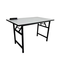 Bureau d'enseignant en bois pliable avec prise de courant et USB intégrés