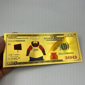 Billetes Conmemorativos de Oro de 24K del Anime Americano South Park, 7 Billetes con Lámina de Oro, Ideales para Colección - Product Image 5