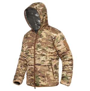 Vestes de chasse en duvet isolées personnalisées DFJ01, imperméables, thermiques, coupe-vent, pour zones froides, vente en gros, hiver, extérieur, en coton chauffant - Product Image 2
