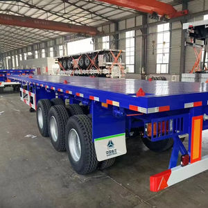 รถพ่วงกึ่งพ่วงบรรทุกเหล็กใหม่ 75 ตัน (3 เพลา) 12R22.5 ยี่ห้อซิโนทรัค - Product Image 1