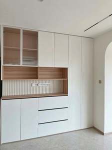 Walnut <b>Sideboard</b> Customized Size Restaurant Furniture Solid Wood Material Environmental Protection - Product Image 2