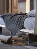 PurelyFeel lit en cuir moderne Simple, lit en cuir de luxe pour chambre principale double
