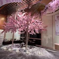 Dekorasi Pernikahan Pohon Bunga Sakura Merah Warna-warni Pohon Bunga Sakura Buatan untuk Dijual