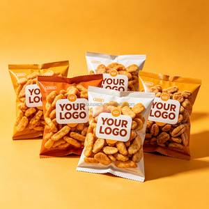Sacs d'emballage personnalisés en plastique laminé imprimé, thermoscellables, à scellage arrière, pour aliments soufflés, sacs d'emballage pour chips de pommes de terre - Product Image 1
