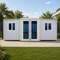 Maison conteneur modulaire extensible certifiée CE de 20 pieds pour hôtel, avec salle de bain et cuisine intégrées
