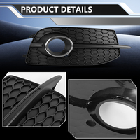 Grille de protection de phare antibrouillard avant de voiture de haute qualité avec garantie, finition brillante en nid d'abeille pour Audi Q3 Sline 2012 2013 2014