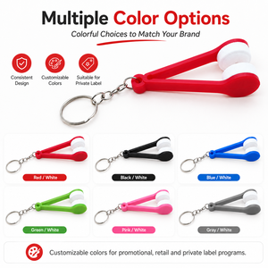Nettoyeur de lunettes portable en microfibre, mini-essuie-lunettes double face, clip de nettoyage pour verres de lunettes de soleil, pour l'entretien des lunettes - Product Image 4