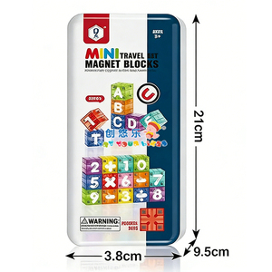 บล็อกแม่เหล็กพกพา EPT ขนาดเล็ก - ตัวอักษรและตัวเลข 40 ชิ้น ของเล่นเสริมพัฒนาการสำหรับเด็กก่อนวัยเรียน ฝึกคณิตศาสตร์และ<span class=keywords><strong>การ</strong></span><span class=keywords><strong>สะกด</strong></span>คำ - Product Image 5