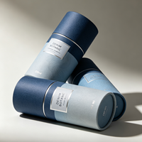 Tube en carton cylindrique imprimé sur mesure, emballage en tube de papier recyclable pour café, aliments, soins de la peau, cadeaux, vente au détail