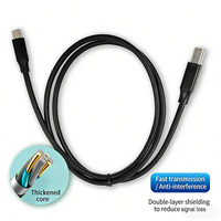 Kabel Printer USB C ke Tipe B 3.0 Kecepatan Tinggi, Kabel Data Scanner USB-C ke B