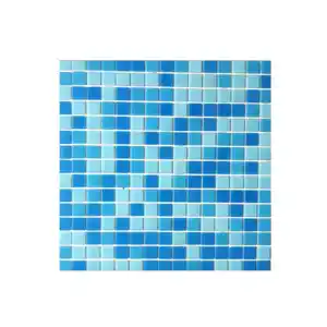 Carreaux de mosaïque en verre carrés modernes de haute qualité Salle de bain fondante à chaud Piscine Hôtel Parquet Marbre Pierre Céramique Métal