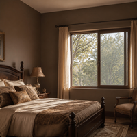 Fenêtre en aluminium Heritage Living 2,0 mm avec verrouillage multipoints, résistante aux intempéries, insonorisée, isolation thermique, norme énergétique Star, extérieur, hôtel