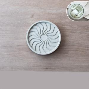 Bandeja redonda de plástico para macetas de 20cm, soporte para carrito con ruedas ocultas - Product Image 5