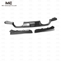 Diffuseur arrière de Style PSM avec lumière pour BMW M3 M4 F80 F82 aileron arrière en Fiber de carbone véritable