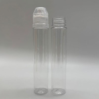 Tubes vides de sous-emballage de miel 100ml 130g bouteille de pressage de miel de sirop en plastique PET transparent avec bouchon supérieur rabattable en silicone