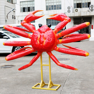 Sculpture de crabe géante réaliste en résine lavable, <span class=keywords><strong>statue</strong></span> décorative pour restaurant de fruits de mer, décoration pour Thanksgiving, Noël et événements - Product Image 2
