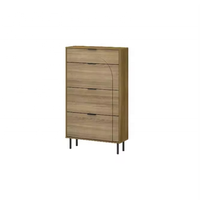 Meubles de hall d'entrée Rangement efficace Trois plis-Un tiroir Étagère à chaussures armoire à chaussures
