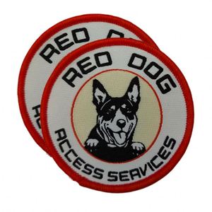 Wholesale Colorful Custom Iron-On Woven Patches High Quality Eco-Friendly Circle Design for Hats and Garments - Product Image 1