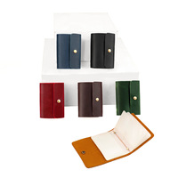 Dompet Kulit Sapi Asli Crazy Horse Full Grain Multi Slot untuk Paspor, Kartu, dan Dokumen, Cocok untuk Perjalanan dan Dropshipping