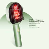 Fabricant OEM ODM de brosses de massage du cuir chevelu, masseur de tête à micro-courant EMS et thérapie par lumière rouge, peigne de croissance capillaire avec distributeur d'huile