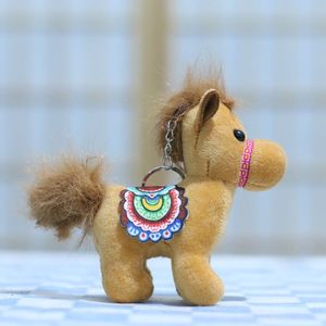 Edición limitada Año Nuevo Caballo pequeño juguete de peluche 12cm llavero juguetes de peluche bolsa colgante Animal de peluche juguetes de peluche regalos de animales - Product Image 4