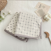 Couverture pour bébé en coton doux de luxe, couverture d'emmaillotage pour nouveau-né personnalisée, imprimée, pour toutes les saisons