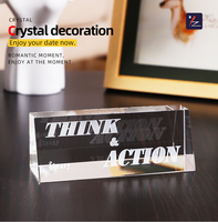 Trophées en cristal de forme trapézoïdale haut de gamme personnalisés, plaques gravées polies transparentes, cadeau promotionnel, tendance de la mode