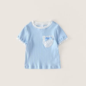Set di Abbigliamento Estivo per Bambine con Fiocchi, Senza Maniche, Personalizzabile - Product Image 2