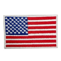 Patch rectangulaire brodé sur mesure avec drapeau national pour chapeau, idéal pour la décoration de vêtements - Bestseller transfrontalier