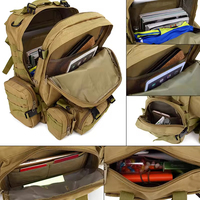 Sac à dos tactique multifonctionnel pour hommes, style sport, imperméable, pour le camping en plein air, fabriqué sur mesure en usine