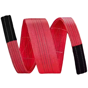 カスタマイズ可能な工場価格高強度調整可能な4-Ply 11mmステンレススチール目-目-目フラットウェビングスリングポリエステル - Product Image 3