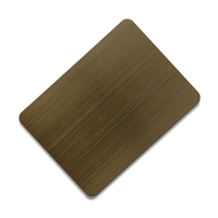 Couleur personnalisée Acier Inoxydable Finition Cuivre Décoration Bronze Antique 201 304 316L Feuilles Plaque 1.2mm 4*8 Feuille