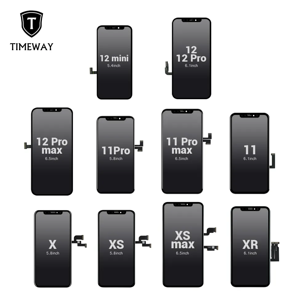 휴대 전화 지능형 11 xs 최대 lcd 8 디스플레이 교체 6 7X12 프로 화면 아이폰