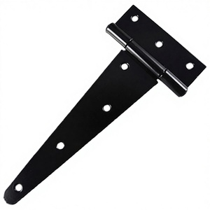 Heavy Duty Modern <b>Iron</b> Door Gate Tee Hinge Rustproof T Strap Barn Door Gate Strap Hinges for Home Office - Product Image 1