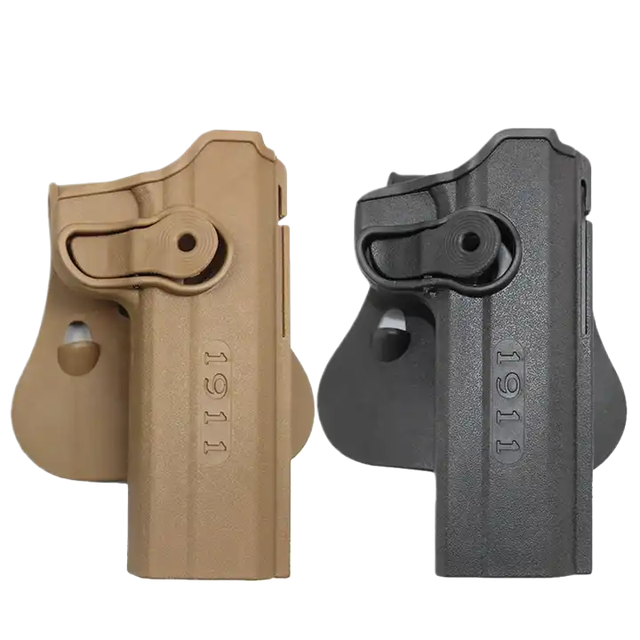 Tactical 1911 Belt Paddle Holster Waist Case Shooting Hunting Accessories Black Tan