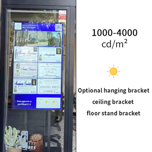 32 43 inch 4K Android ánh sáng mặt trời có thể đọc được cửa sổ kỹ thuật số biển LCD hiển thị cửa sổ phải đối mặt với hiển thị quảng cáo Player signage - Product Image 5