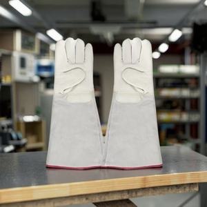 ถุงมือเชื่อม TIG หนังวัวแท้ ยี่ห้อ Keystone Thumb พร้อมสายรัดข้อมือหนังแพะ ถุงมือนิรภัย ขายส่งจากโรงงานโดยตรง ปรับแต่งได้ - Product Image 1